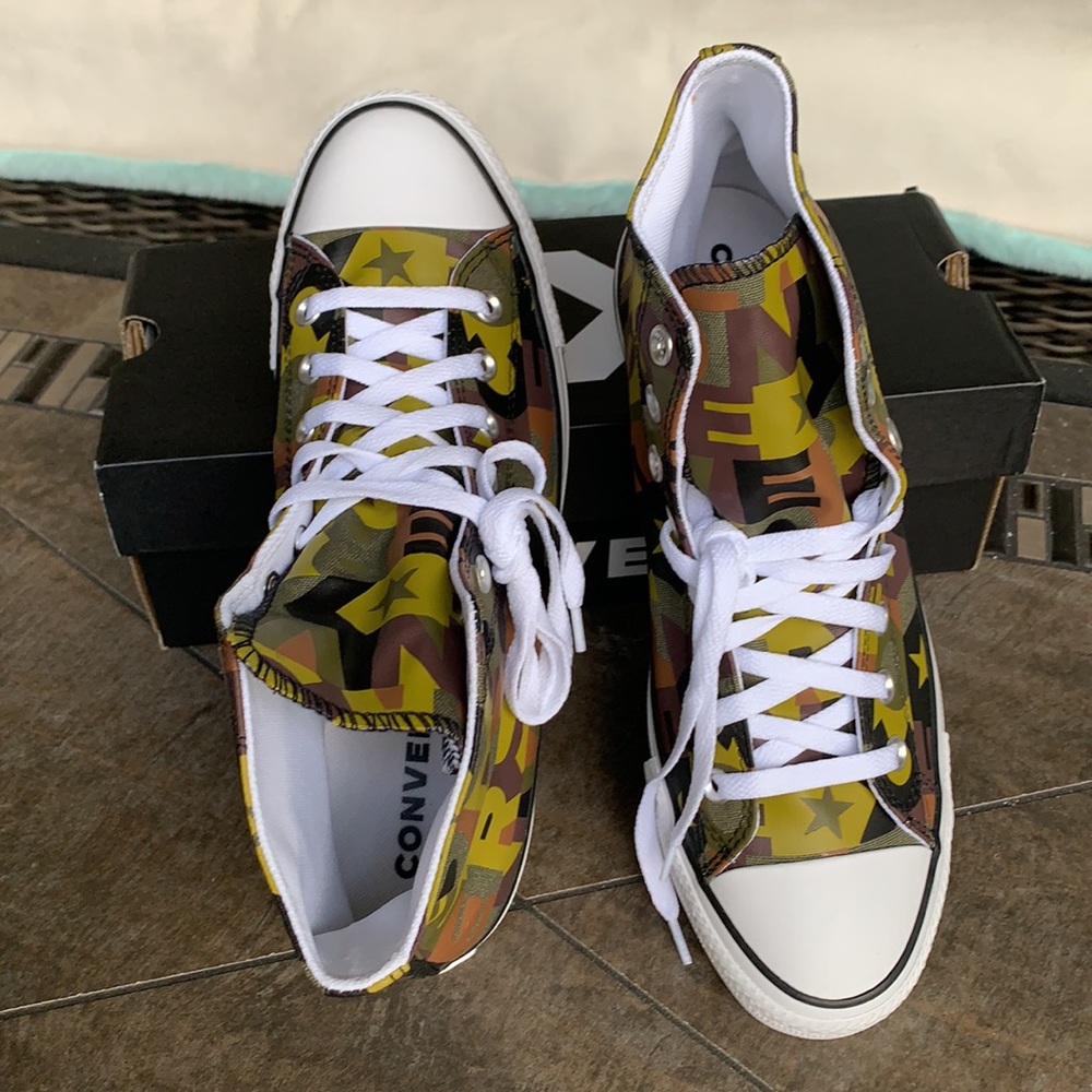 CONVERSE CTAS HI DARK MOSS/BLACK/WHITE WMNS - Picture 8 of 14